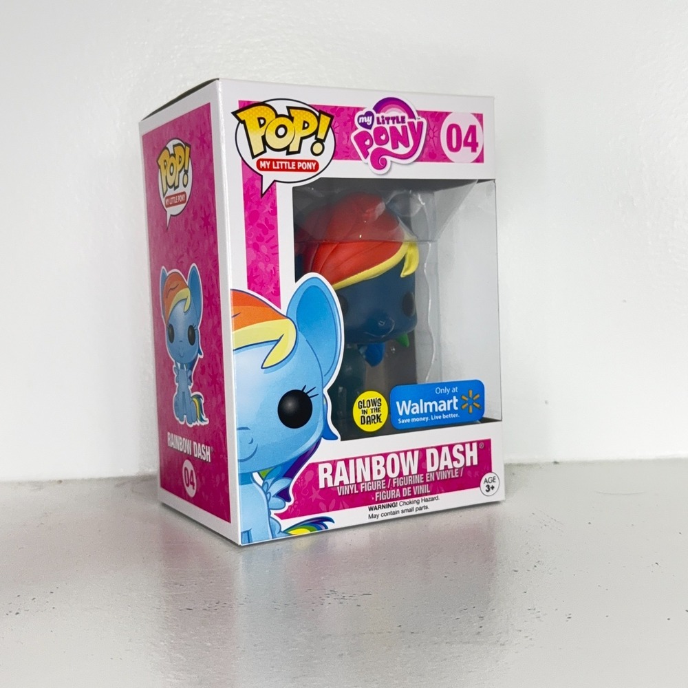 Funko Pop! Rainbow Dash #04 Glow in the Dark Walmart Exclusive My Little Pony - Picture 2 of 7